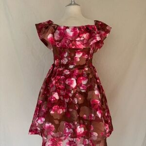 Off shoulder Flower Dress